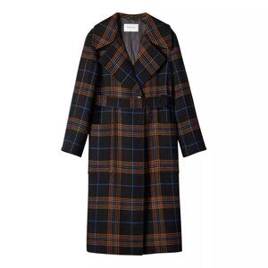 Aritzia Babaton Barton Plaid Wool Coat